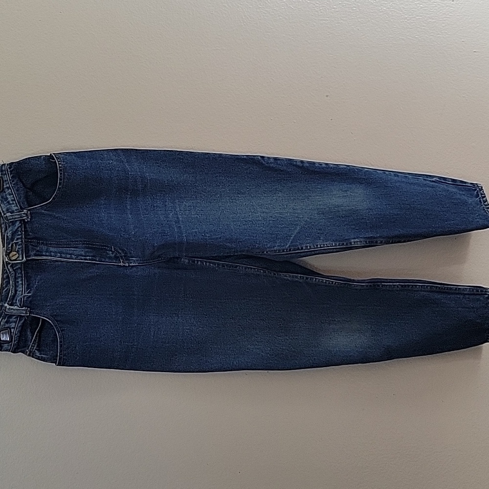 PSGitano Jean Women Size 10High Waisted Med Light Wash Ankle Zip  Vintage 80s